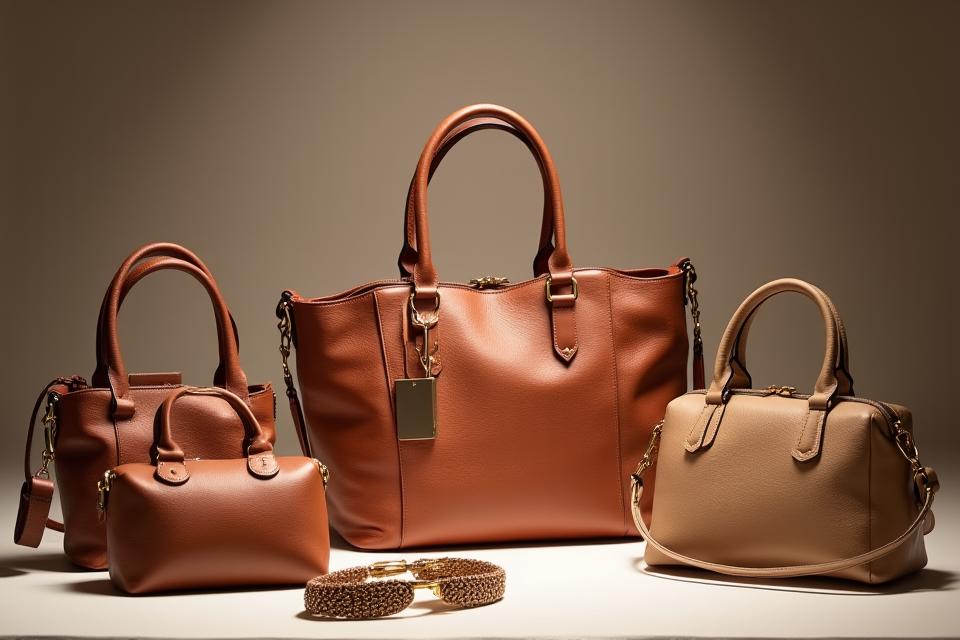 Curated luxury bags and accessories display