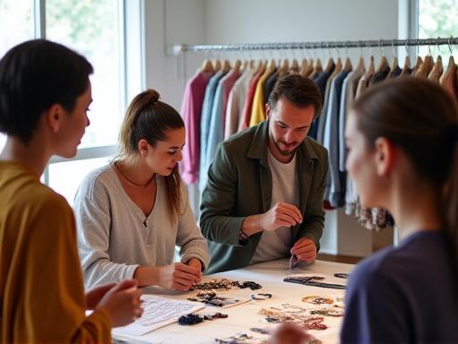 Fashion styling workshop session